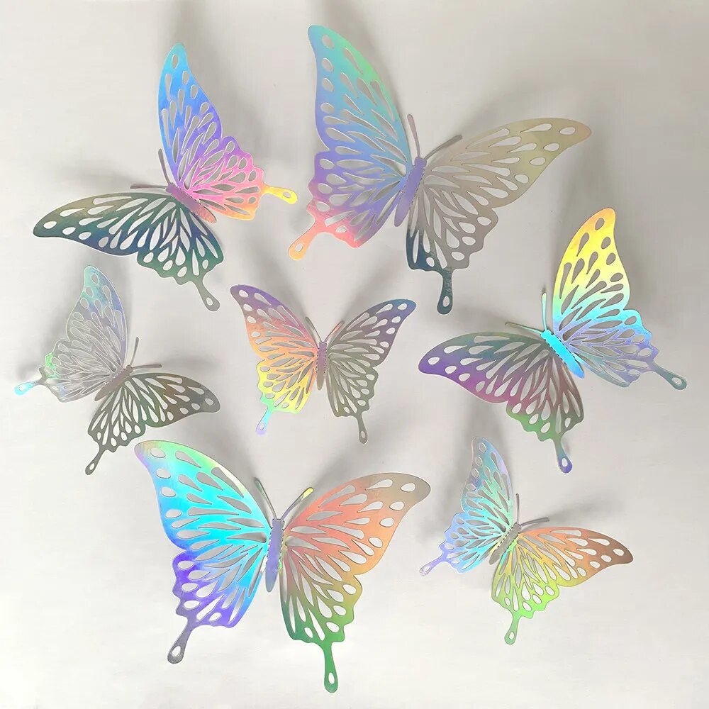 Hollow 3D Butterfly Wall Sticker