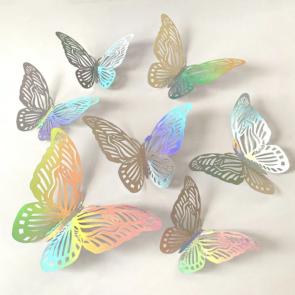 Hollow 3D Butterfly Wall Sticker