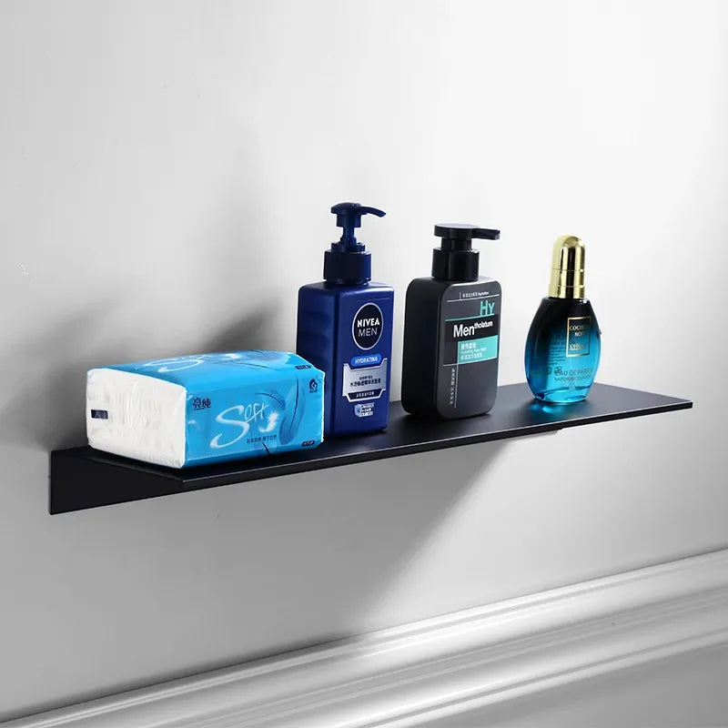 Modern Brushed Gold Bathroom Shelf