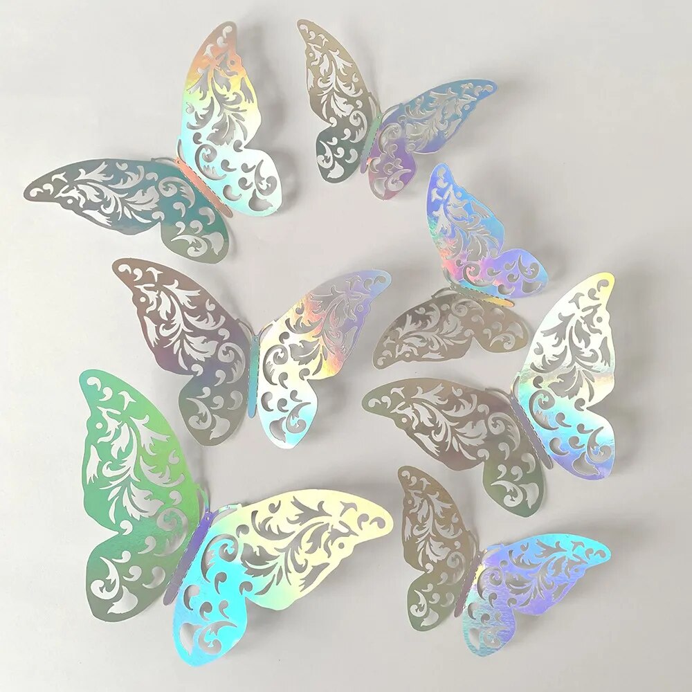 Hollow 3D Butterfly Wall Sticker