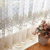 Modern Floral Sheer Tulle Curtains