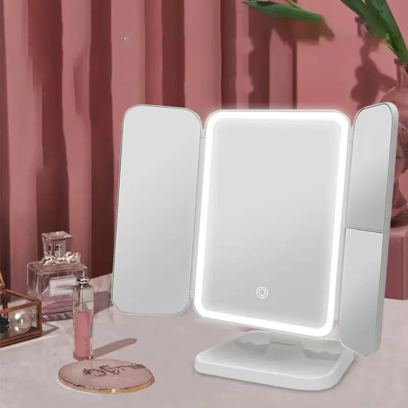 LED Trifold Makeup Mirror