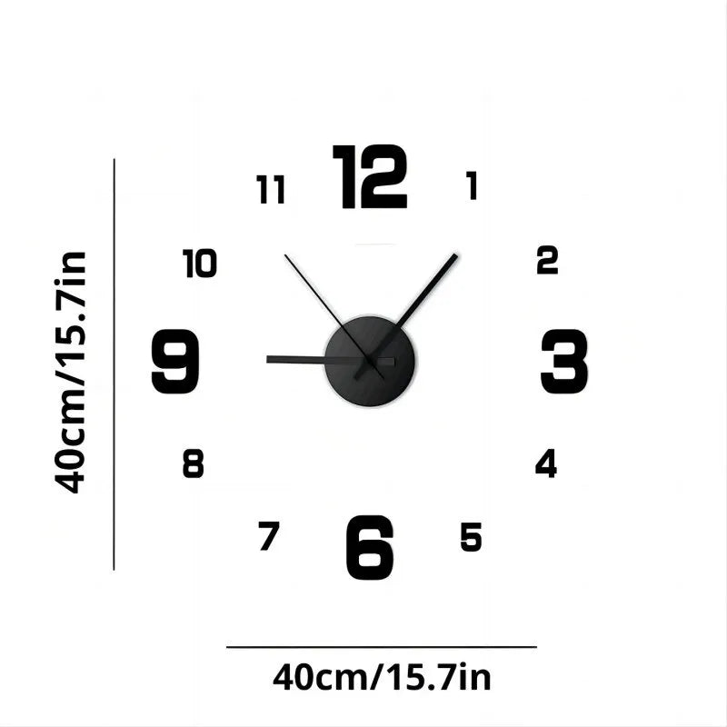 DIY Frameless Wall Clock