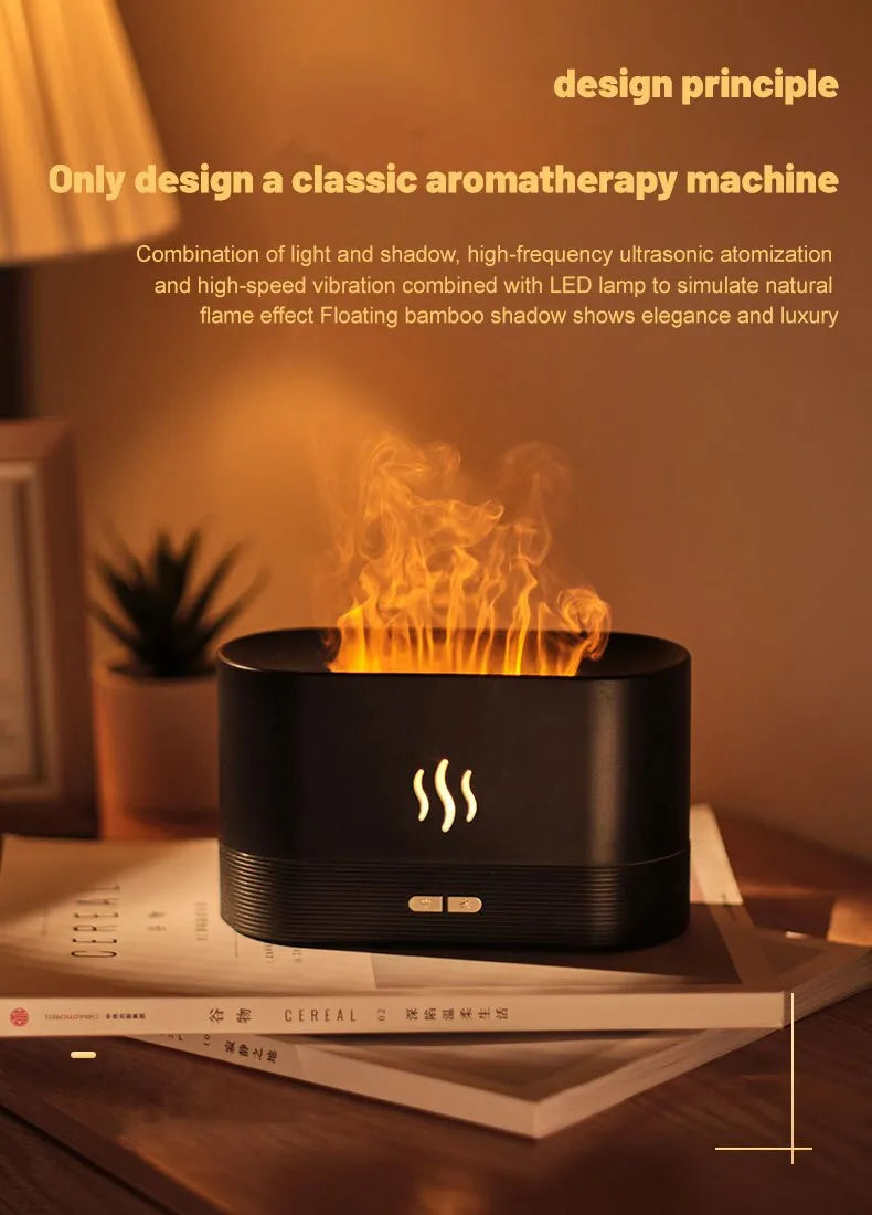 LED Flame Perfume Humidifier