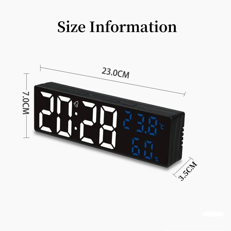 9 Inch Large Smart Digital Wall Clock