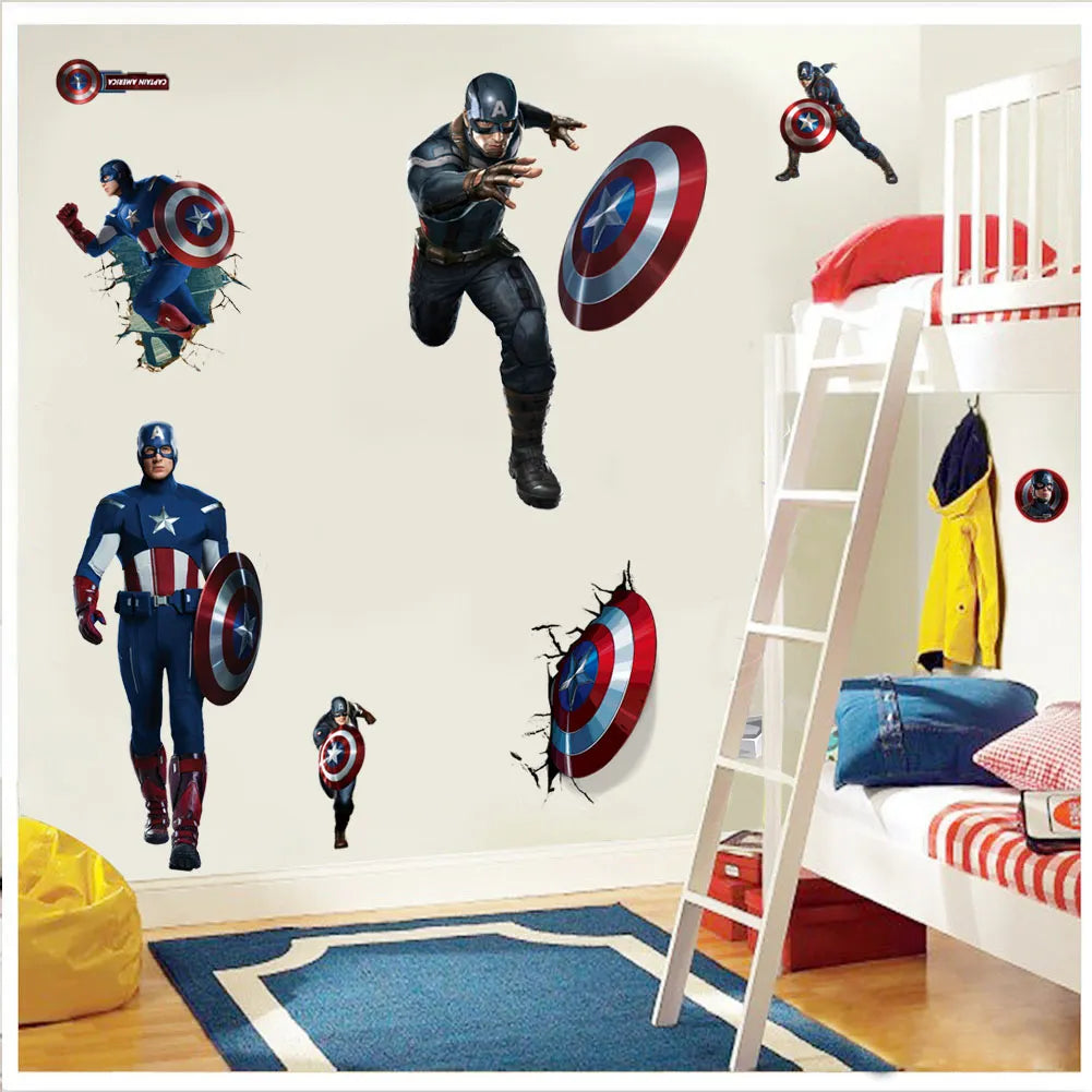 Marvel Superhero 3D Wall Stickers