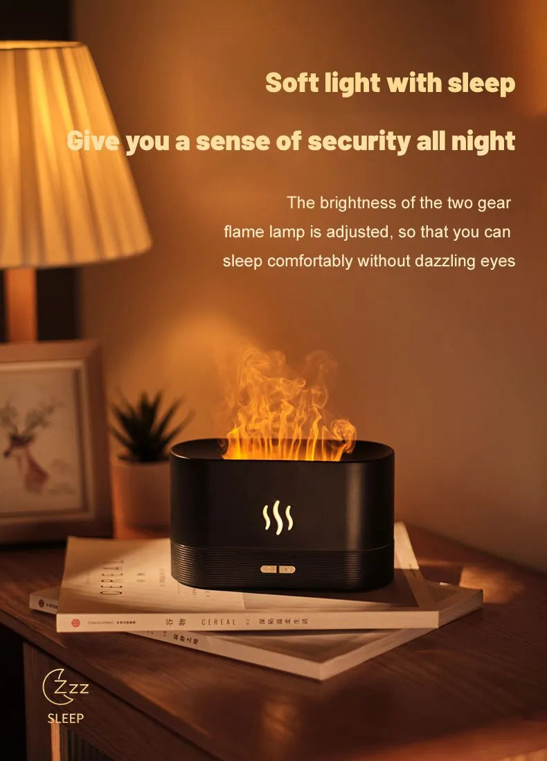 LED Flame Perfume Humidifier