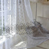 Modern Floral Sheer Tulle Curtains