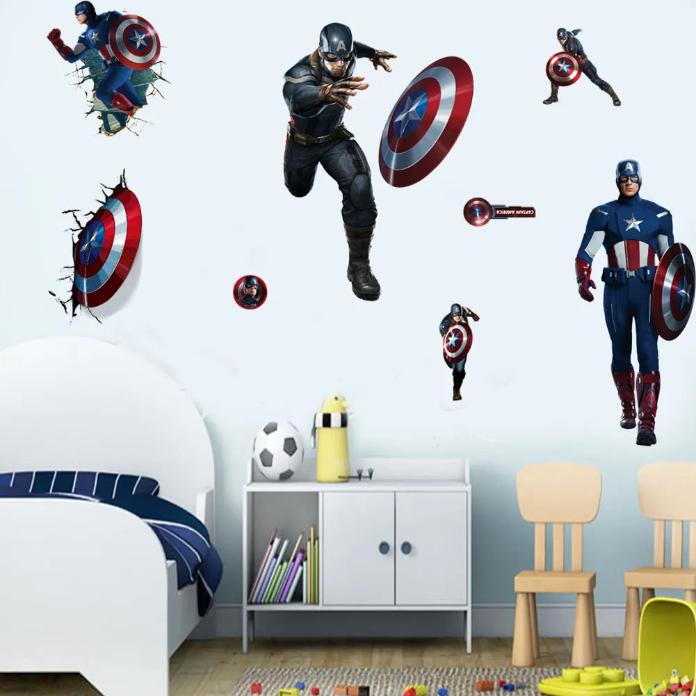 Marvel Superhero 3D Wall Stickers